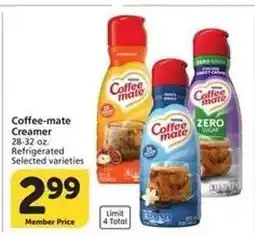Albertsons Coffee mate Creamer offer