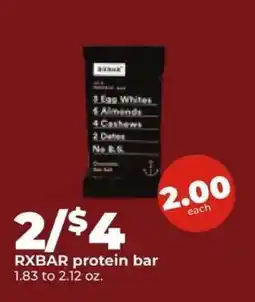 Hy-Vee RXBar Protein Bar offer