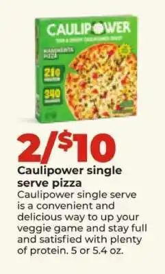 Hy-Vee Caulipower single serve pizza offer