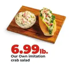 Hy-Vee Our Own imitation crab salad offer