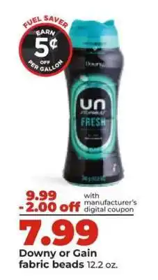 Hy-Vee Downy or Gain fabric beads offer