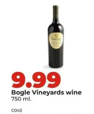 Hy-Vee Bogle Vineyards wine offer