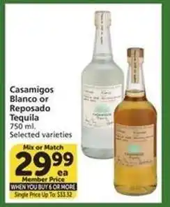 Albertsons Casamigos Blanco or Reposado Tequila offer