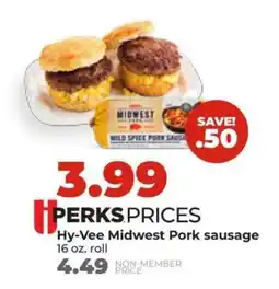Hy-Vee Hy-Vee Midwest Pork sausage offer