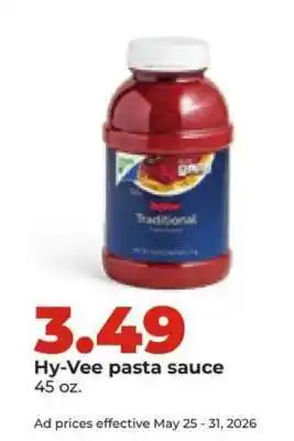 Hy-Vee Hy-Vee pasta sauce offer