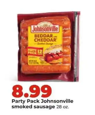 Hy-Vee Party Pack Johnsonville Smoked Sausage offer