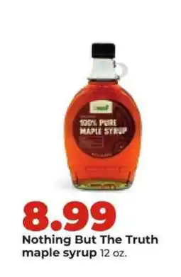 Hy-Vee Nothing But The Truth maple syrup offer