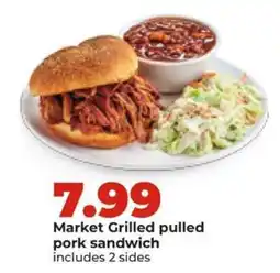 Hy-Vee Market Grilled pulled pork sandwich offer