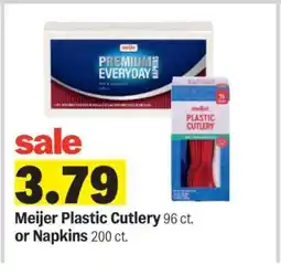 Meijer Meijer Plastic Cutlery or Napkins offer