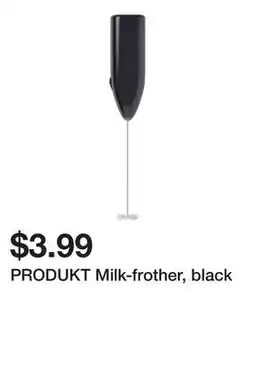 Ikea PRODUKT Milk-frother, black offer