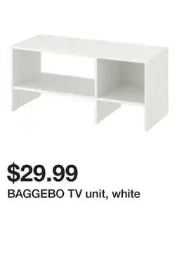 Ikea BAGGEBO TV unit, white offer