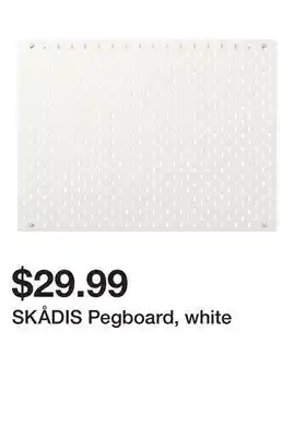 Ikea SKÅDIS Pegboard, white offer