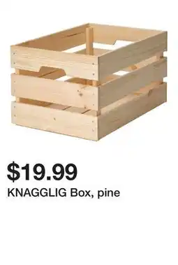 Ikea KNAGGLIG Box, pine offer
