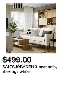 Ikea SALTSJÖBADEN 3-seat sofa, Blekinge white offer
