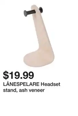 Ikea LÅNESPELARE Headset stand, ash veneer offer