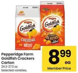 Albertsons Pepperidge Farm Goldfish Crackers Carton offer