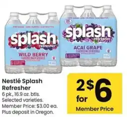 Albertsons Nestlé Splash Refresher offer