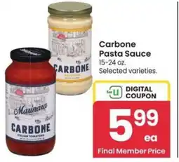 Albertsons Carbone Pasta Sauce offer