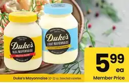 Albertsons Duke's Mayonnaise offer