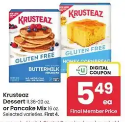 Albertsons Krusteaz Dessert or Pancake Mix offer