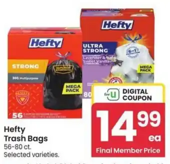Albertsons Hefty Trash Bags offer