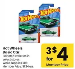 Albertsons Hot Wheels Basic Car offer