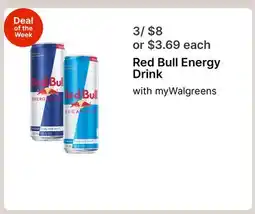 Walgreens Red Bull Energy Drink offer