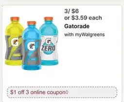 Walgreens Gatorade offer
