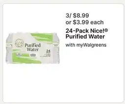 Walgreens 24-Pack Nice! Purified Water offer