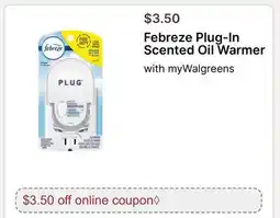 Walgreens Febreze Plug-In Scented Oil Warmer offer