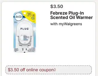 Walgreens Febreze Plug-In Scented Oil Warmer offer