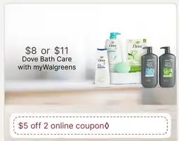 Walgreens Dove Bath Care offer
