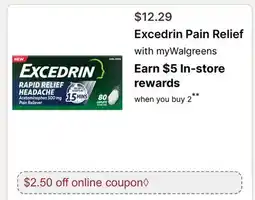 Walgreens Excedrin Pain Relief offer