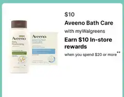 Walgreens Aveeno Bath Care offer