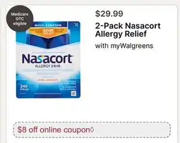 Walgreens 2-Pack Nasacort Allergy Relief offer