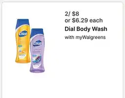 Walgreens Dial Body Wash offer