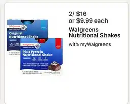 Walgreens Walgreens Nutritional Shakes offer
