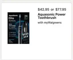 Walgreens Aquasonic Power Toothbrush offer