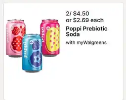 Walgreens Poppi Prebiotic Soda offer