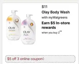 Walgreens Olay Body Wash offer