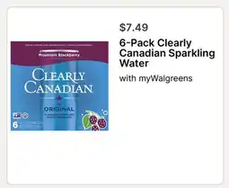 Walgreens 6-Pack Clearly Canadian Sparkling Water offer