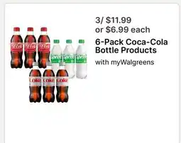Walgreens 6-Pack Coca-Cola Bottle Products offer