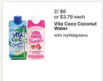 Walgreens Vita Coco Coconut Water offer