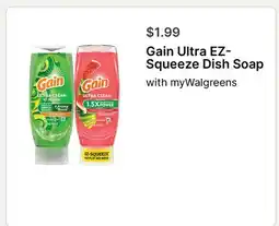 Walgreens Gain Ultra EZ-Squeeze Dish Soap offer