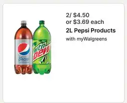 Walgreens 2L Pepsi Products offer