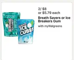 Walgreens Breath Savers or Ice Breakers Gum offer