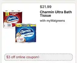 Walgreens Charmin Ultra Bath Tissue offer