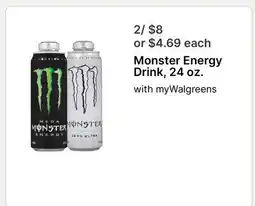 Walgreens Monster Energy Drink offer