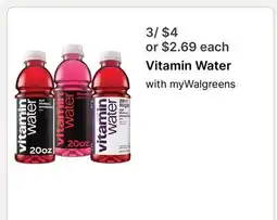 Walgreens Vitamin Water offer