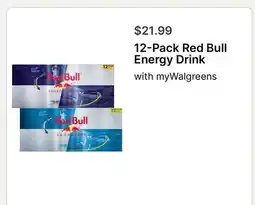 Walgreens 12-Pack Red Bull Energy Drink offer